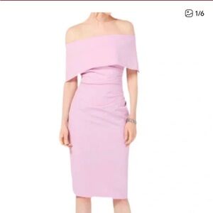 Vince Camuto Asymmetrical Ruched Cocktail Dress